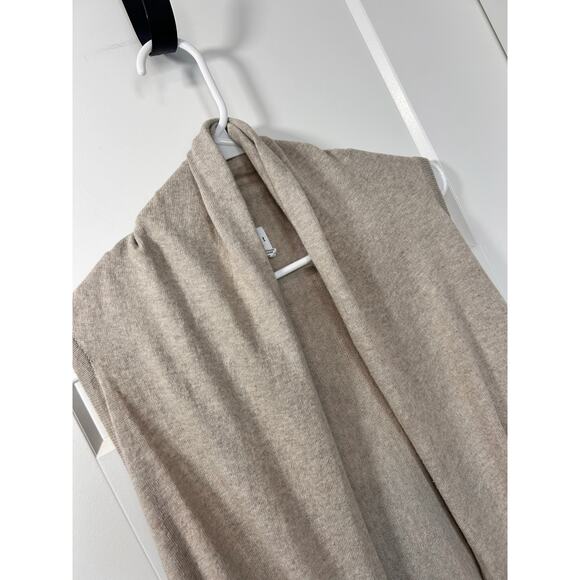 Zestt Organic Cotton Sleeveless Knit Duster Open Cardigan Beige White One‎ Size - Picture 3 of 10